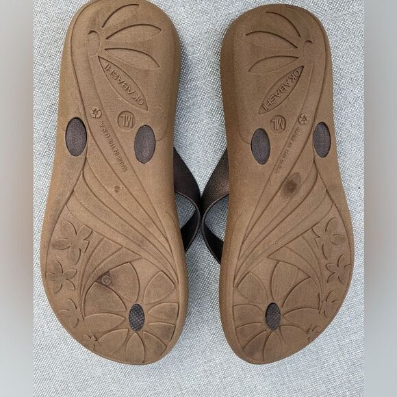 Okabashi Breeze flip flops, flexible strap, very comfortable, new, M/L, fits 8.5 - Picture 7 of 7